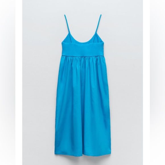 Zara DRESS WITH RIBBED TRIM - Picture 8 of 8